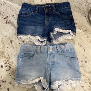 Cat & Jack Blue Jean Short Bundle